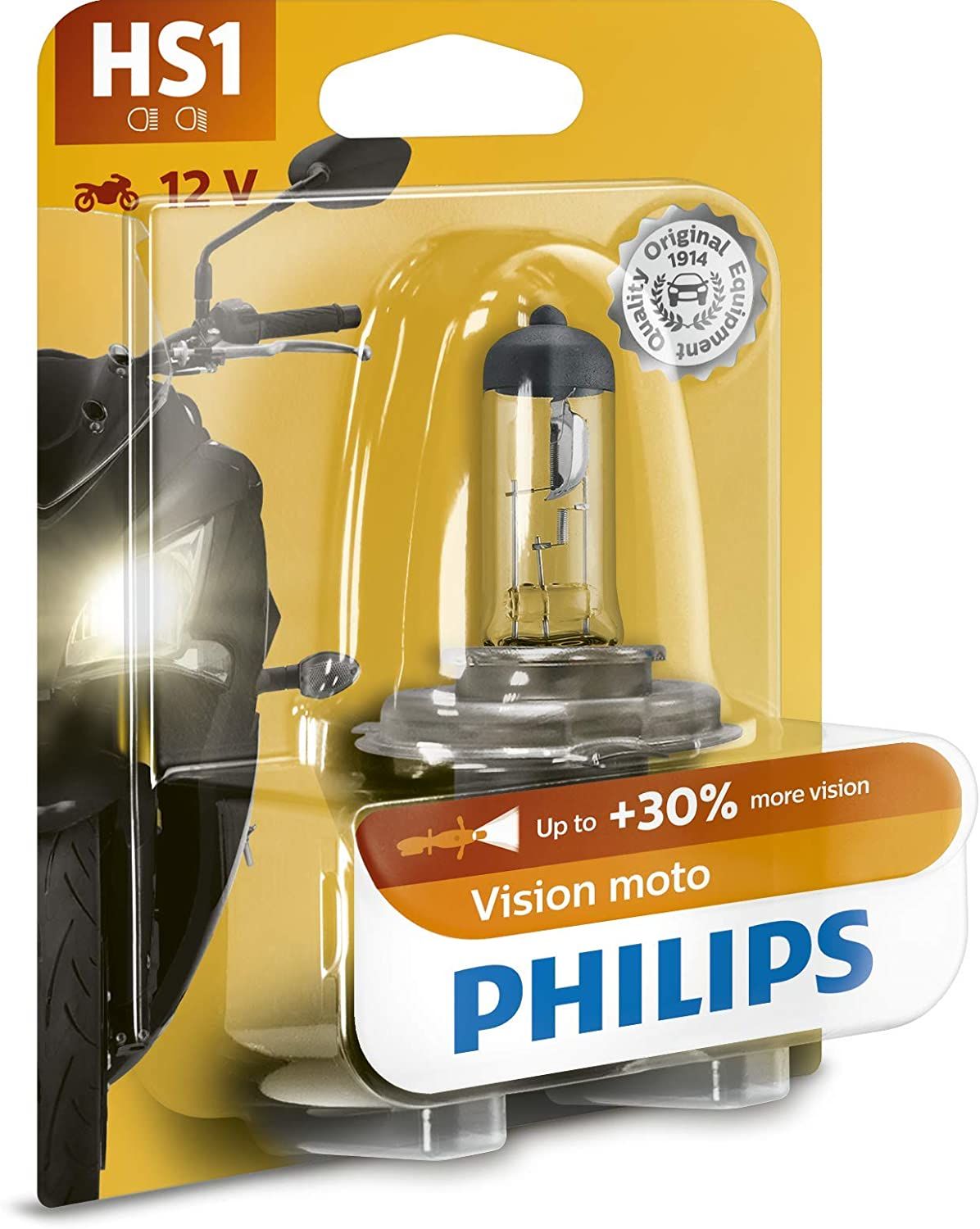 Philips Vision Moto Headlight 12636BW Pack of 1