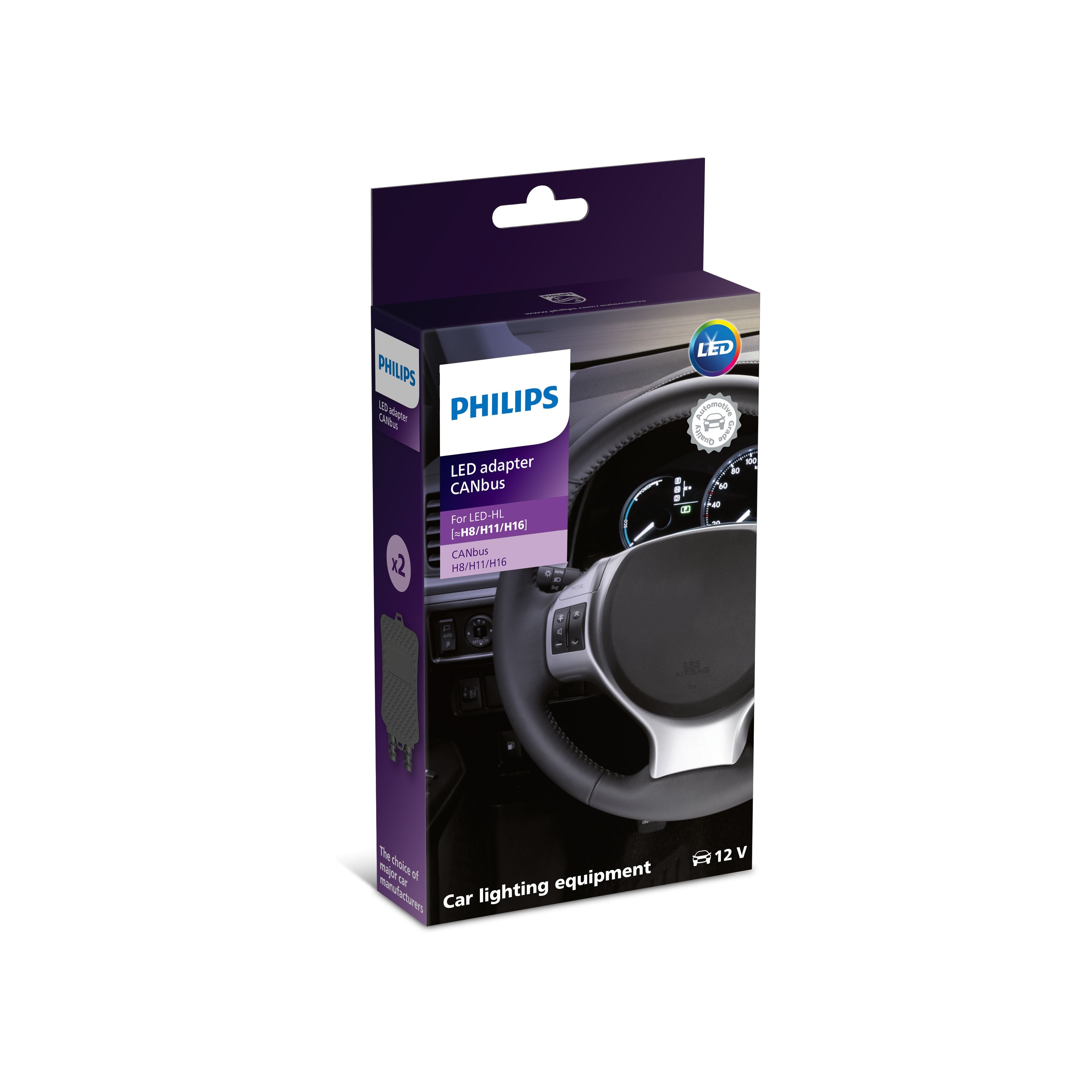 PHILIPS 18954C2 - PHILIPS LED Canbus Adapter H8/H9/H11/H16JP (2)