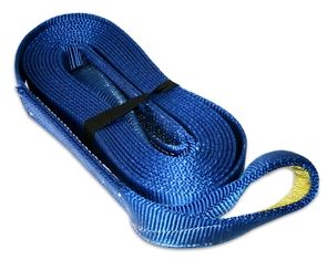 Bulldog Winch 20029 - 2" x 20' Recovery Blue Strap 20000 Lbs Breaking Strength Polyester
