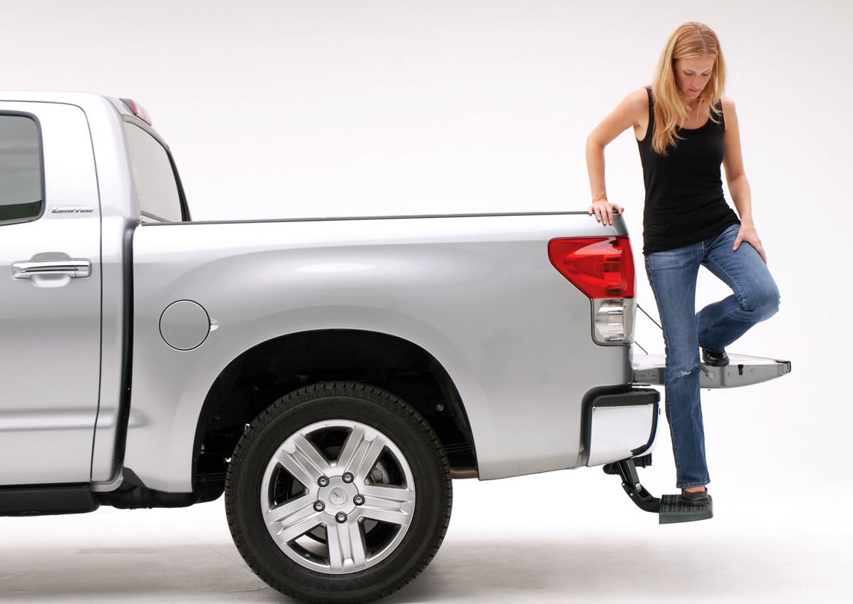 AMP Research® • 75329-01A • BedStep • Retractable Bumper Step • Toyota Tundra 22
