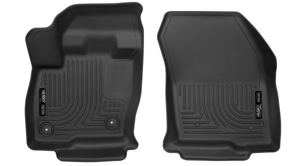 Husky Liners® • 52171 • X-Act Contour • Floor Liners • Black • Front • Ford Edge 2015-2020