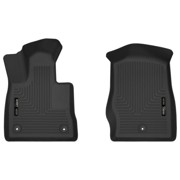 Husky Liners® • 54871 • X-Act Contour • Floor Liners • Black • Front • Ford Explorer 2020