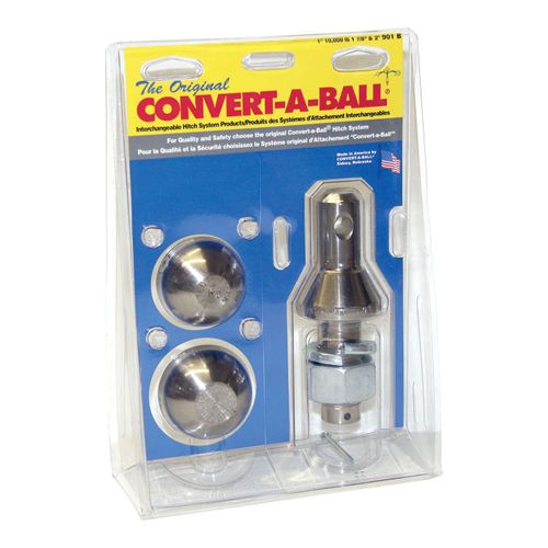 Convert A Ball 904B - 2" & 2-5/16" Chrome Trailer Hitch Ball