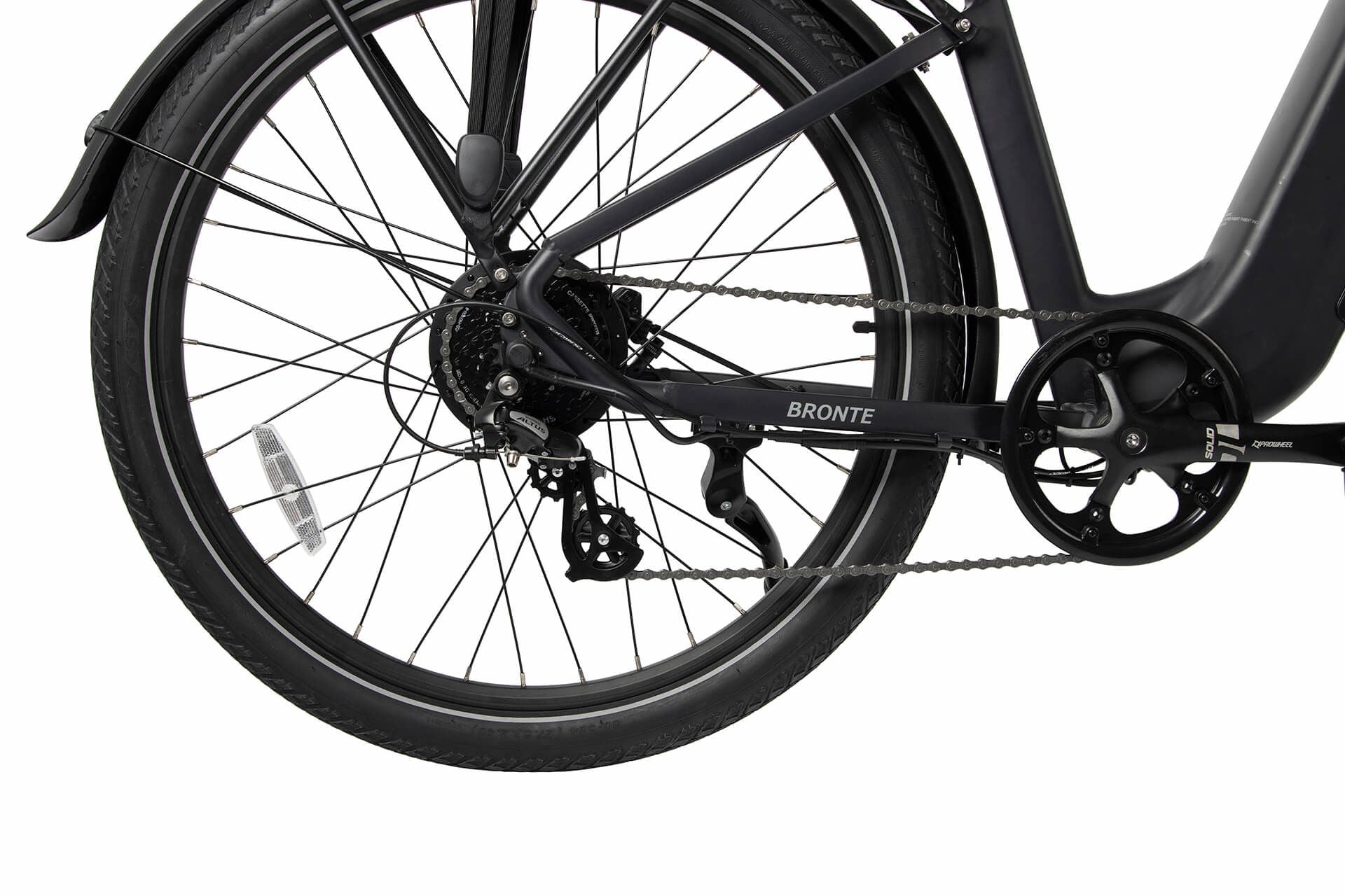 Electric city bike step-thru 500w black