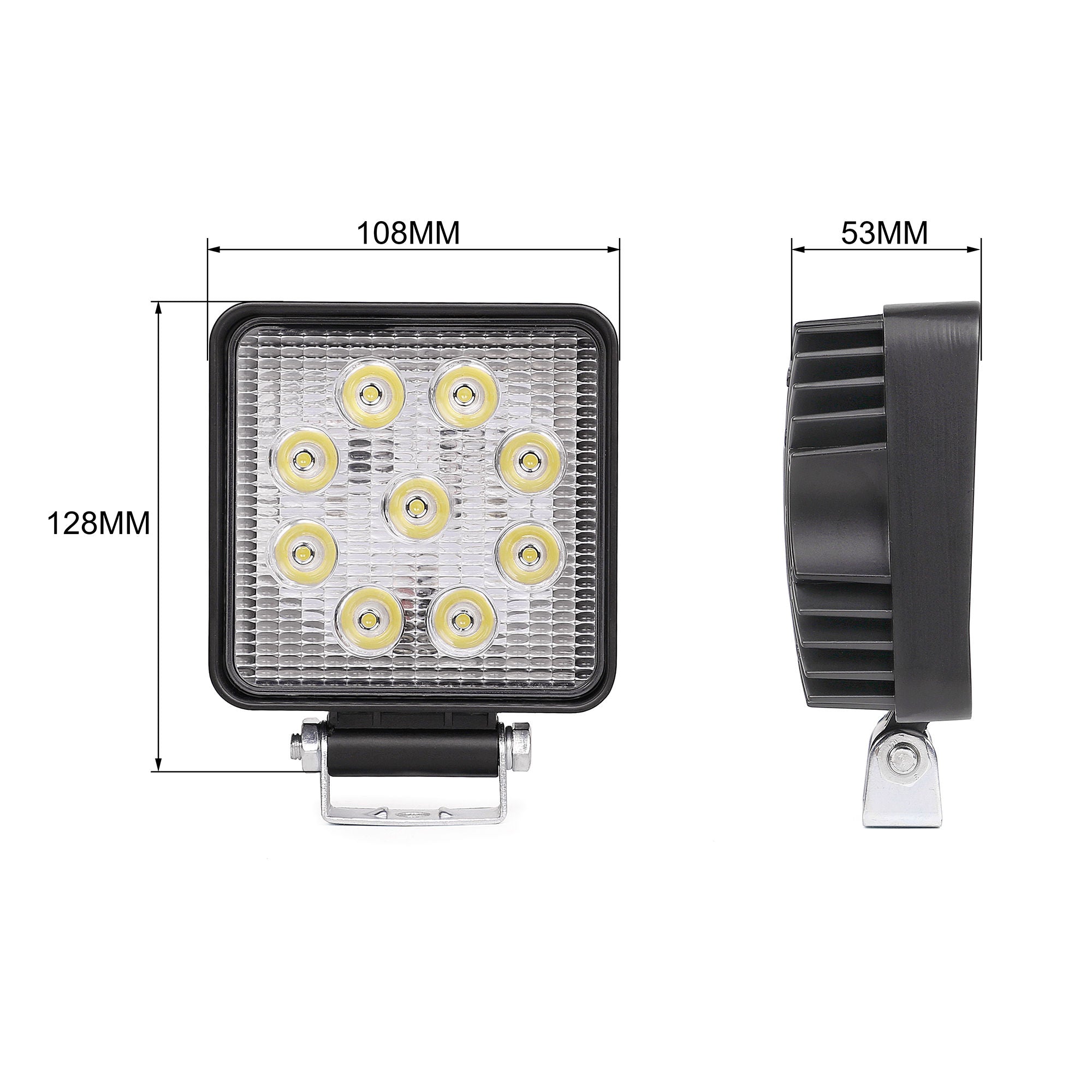 CLD CLDWL03 - 4.3" LED Work Light - Square Spot Beam (1100 Lumens)