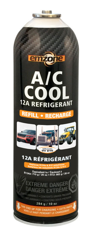 Emzone 45849 - 12A A/C Cool Refrigerant Refill Can 10 oz