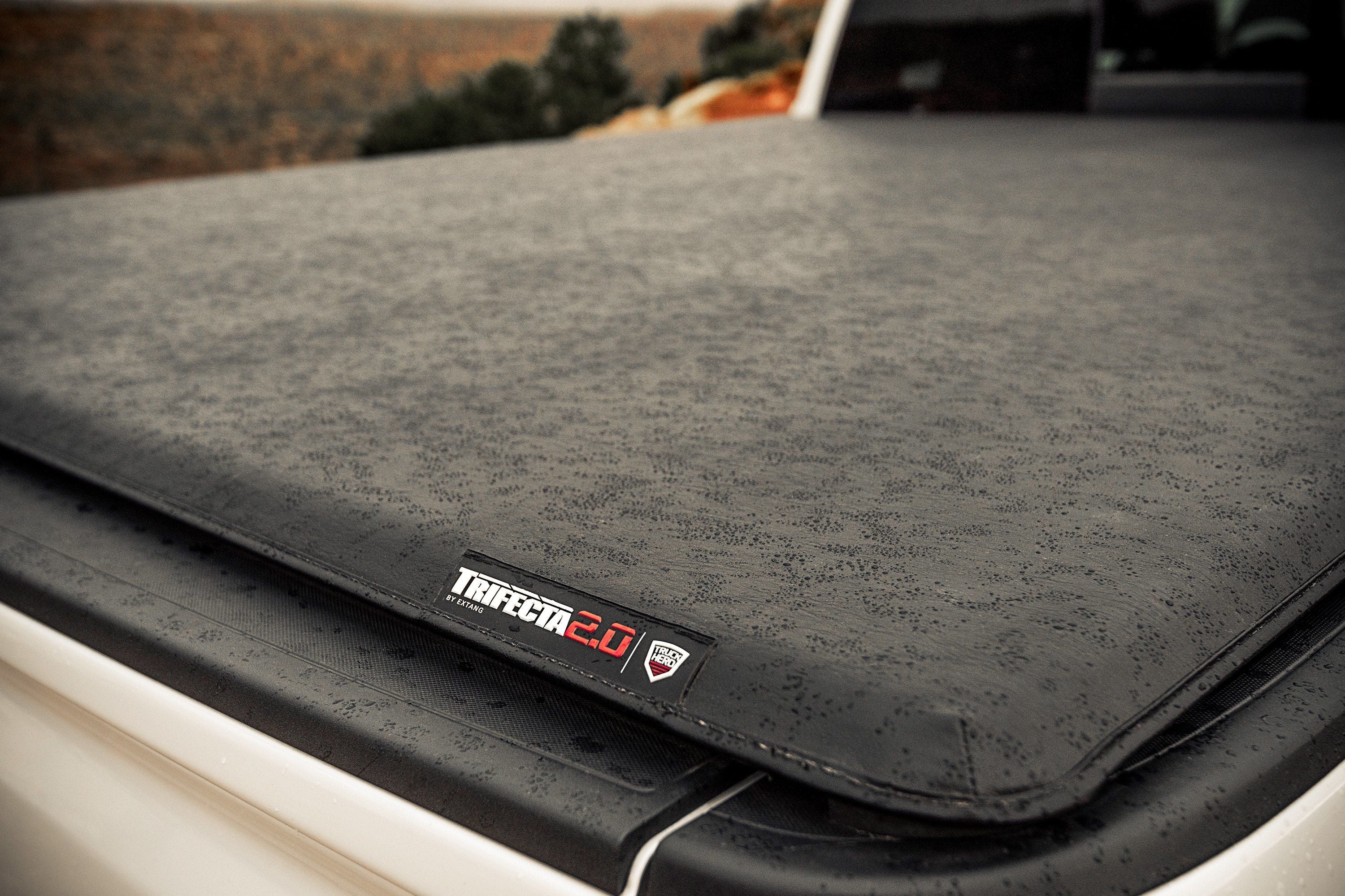 Extang® • 77422 • Trifecta E-Series • Soft Tri-Fold Tonneau Cover • Ram 1500 NB 6'4" 19-22 without RamBox &amp; Multifunction Tailgate