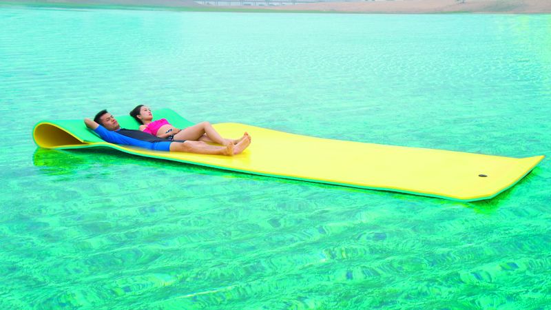 Maui FLT003 - Floating Mat 4.6X1.8M Green Lime & Orange