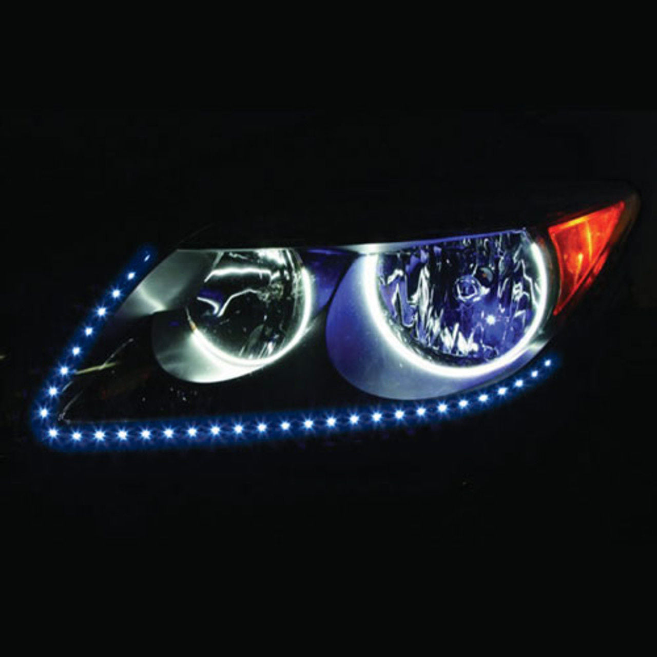 Heise H-BSV - 24" Blue Sideview LED Pair - Retail Pack