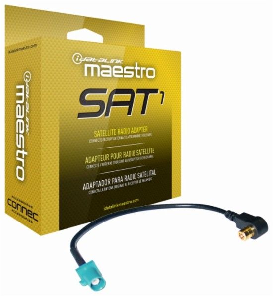 Maestro HRN-ANT-SAT1 - SAT1 FAKRA to Aftermarket SMB Satellite Radio Antenna Adaptor