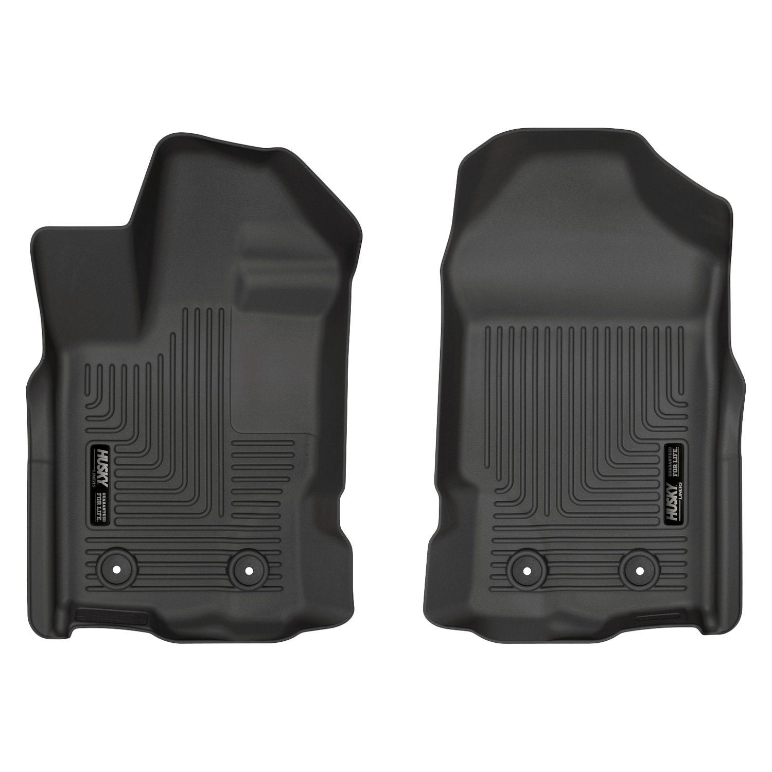 Husky Liners® • 13411 • WeatherBeater • Floor Liners • Black • First Row • Ford Ranger 19-22