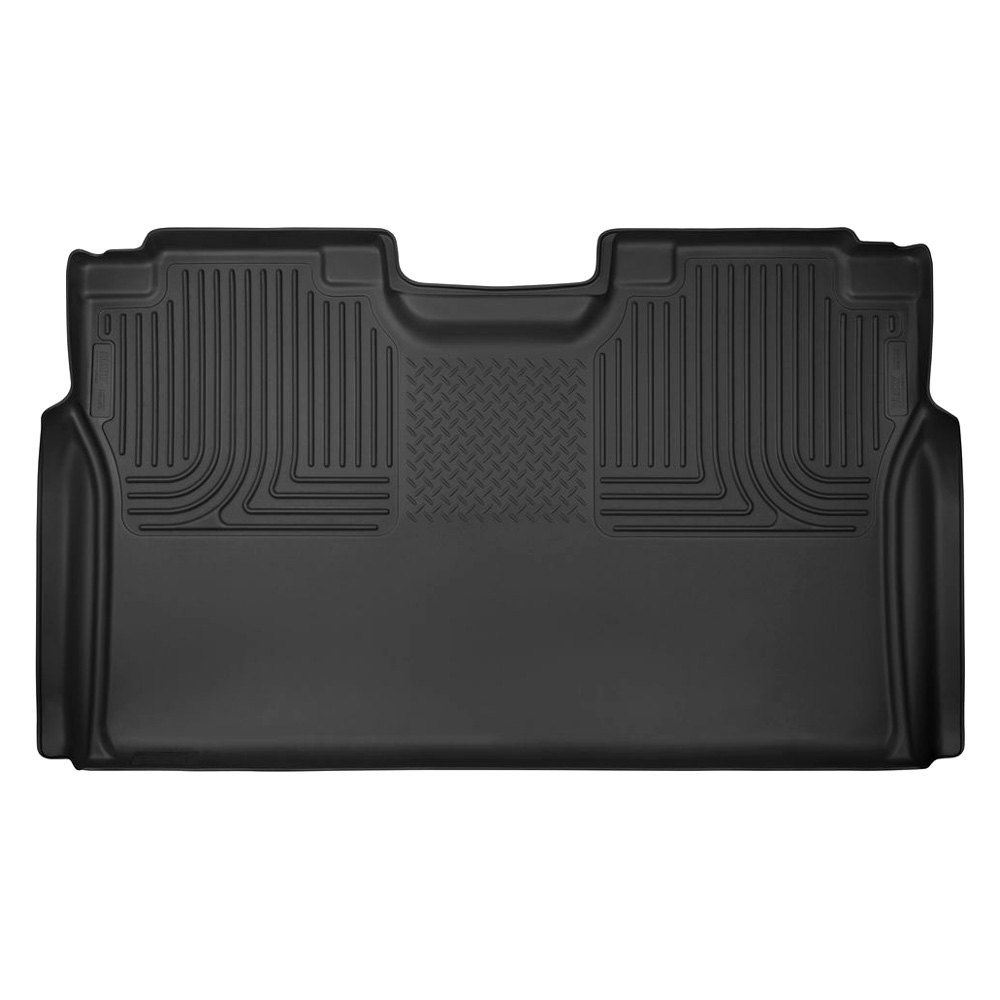 Husky Liners® • 53491 • X-Act Contour • Floor Liners • Black • Second Row • Ford F-250 Super Duty 17-22