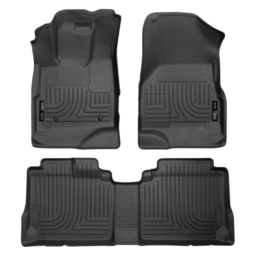 Husky Liners® • 98131 • WeatherBeater • Floor Liners • Black • First & Second Row