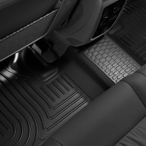 Husky Liners® • 99011 • WeatherBeater • Floor Liners • Black • First & Second Row • Ram 1500 09-18 / 1500 Classic 19-23 (Quad Cab)