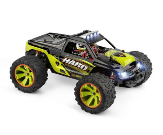 Huina 144002 - Black & Green Electric RC 4WD Bigfoot Truck 2.4Ghz speed up to 60km/h