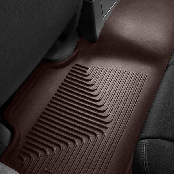 Husky Liners® • 55521 • X-Act Contour • Floor Liners • Black • Front • Chrysler Town Country 08-16