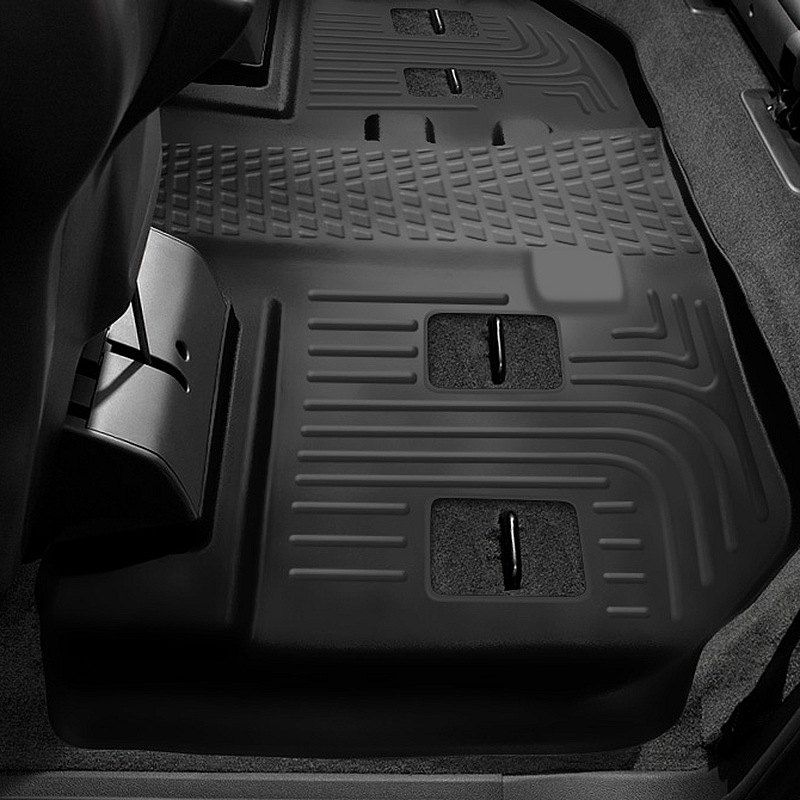Husky Liners® • 55681 • X-Act Contour • Floor Liners • Black • Front • Ford Focus 12-15