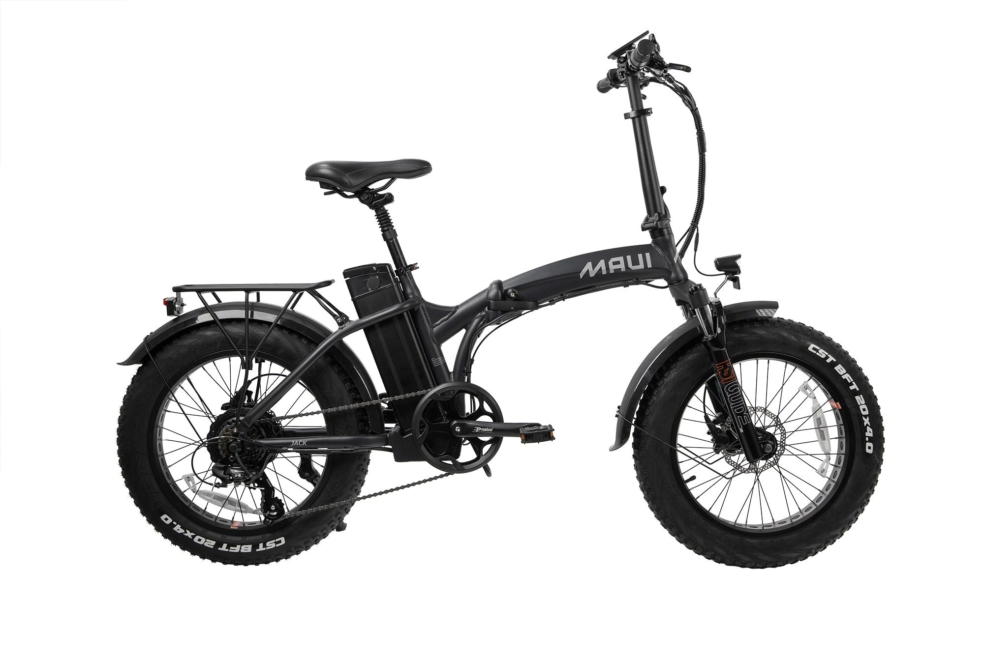 Electric folding bike 500w black