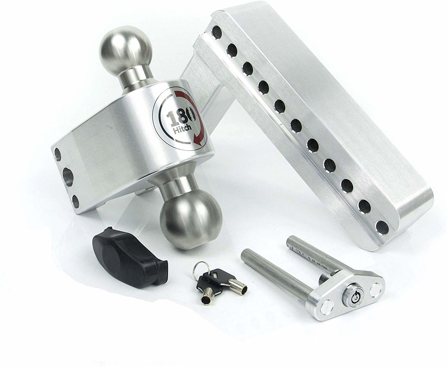 Weigh Safe LTB8-2 - Turnover Ball 8" Drop Hitch with 2" Shank