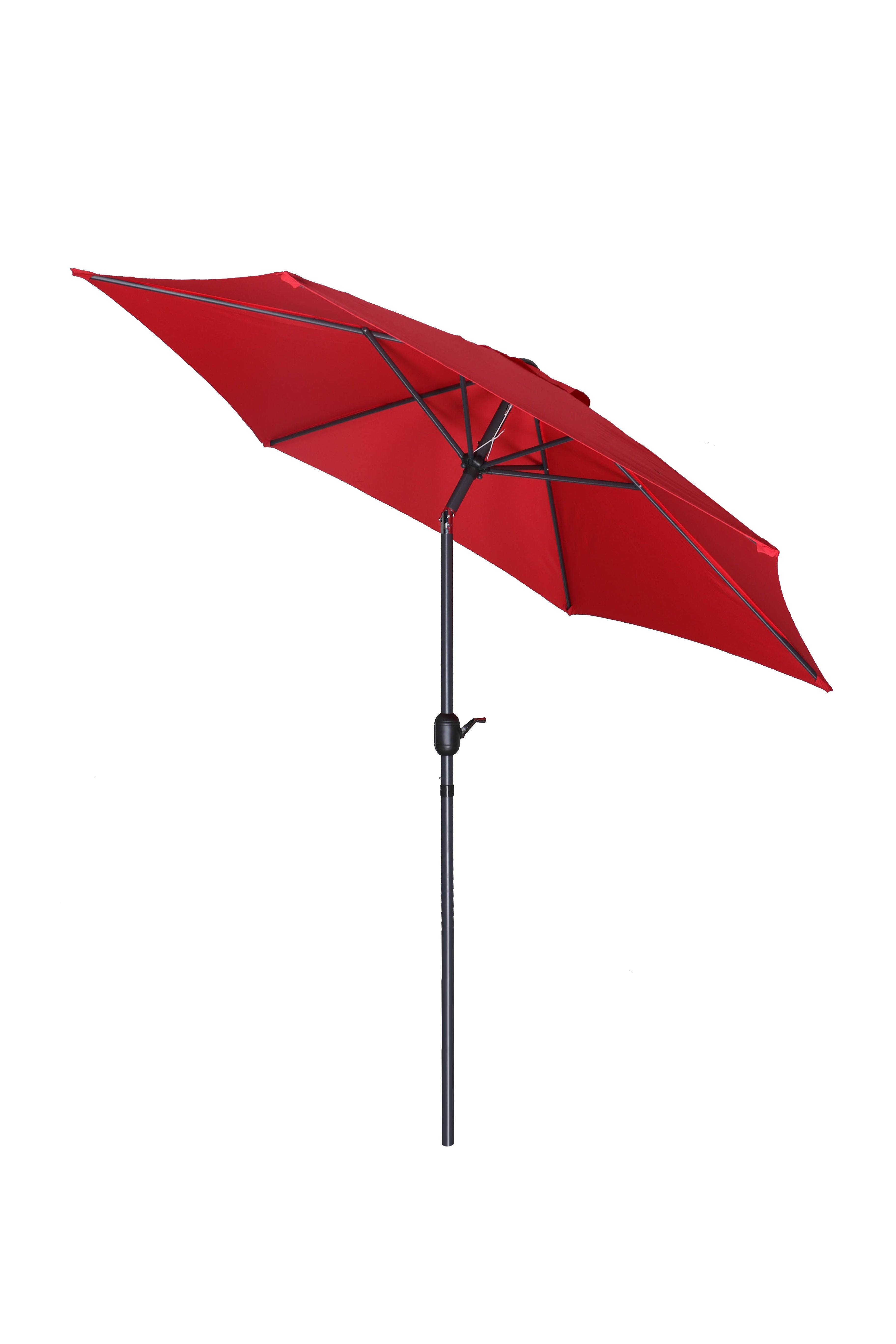 MOSS MOSS-T1204R - Red table umbrella 9', Alu Pole, Cover included