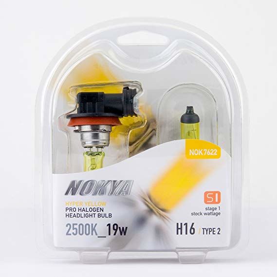 Nokya NOK7622 H16 Yellow Halogen Kit 19w (2)