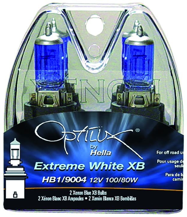 Hella H71070367 Extreme White XB HB4/9006 12V/80W bulb (2) White - Off-road use only