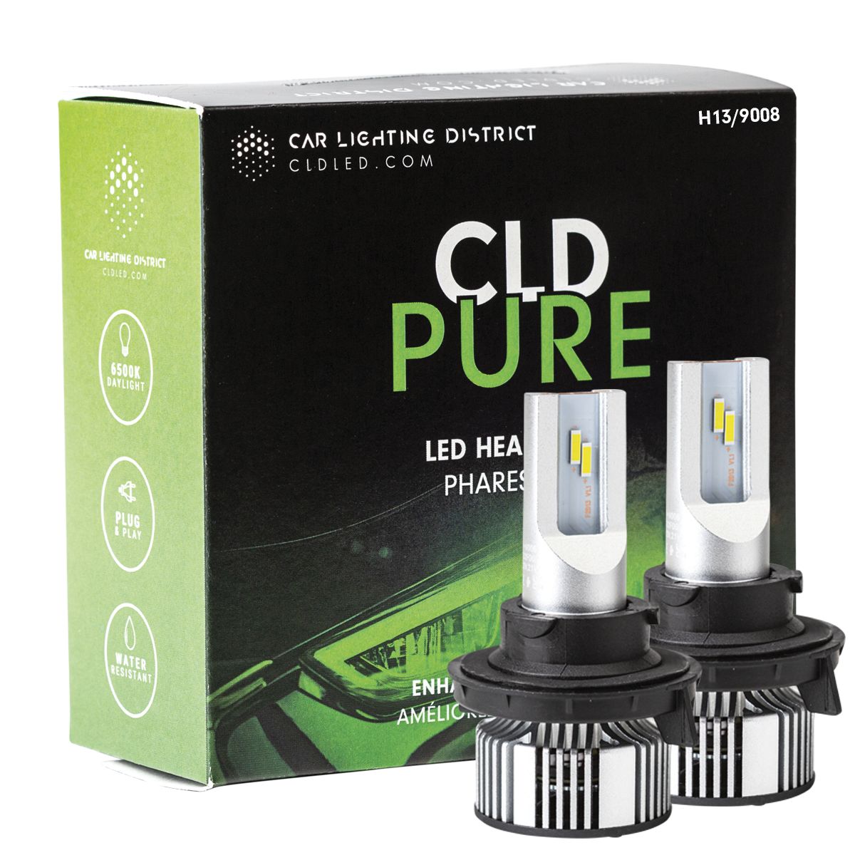 CLD CLDPEH13 - CLD PURE 9008/H13 LED Conversion Kit 6500K (2)