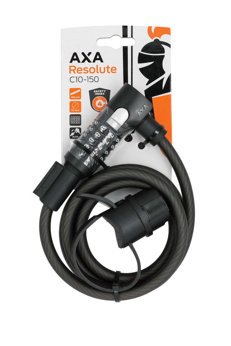 AXA Lock 59441595US - AXA Resolute Cable C10-150 Code Black