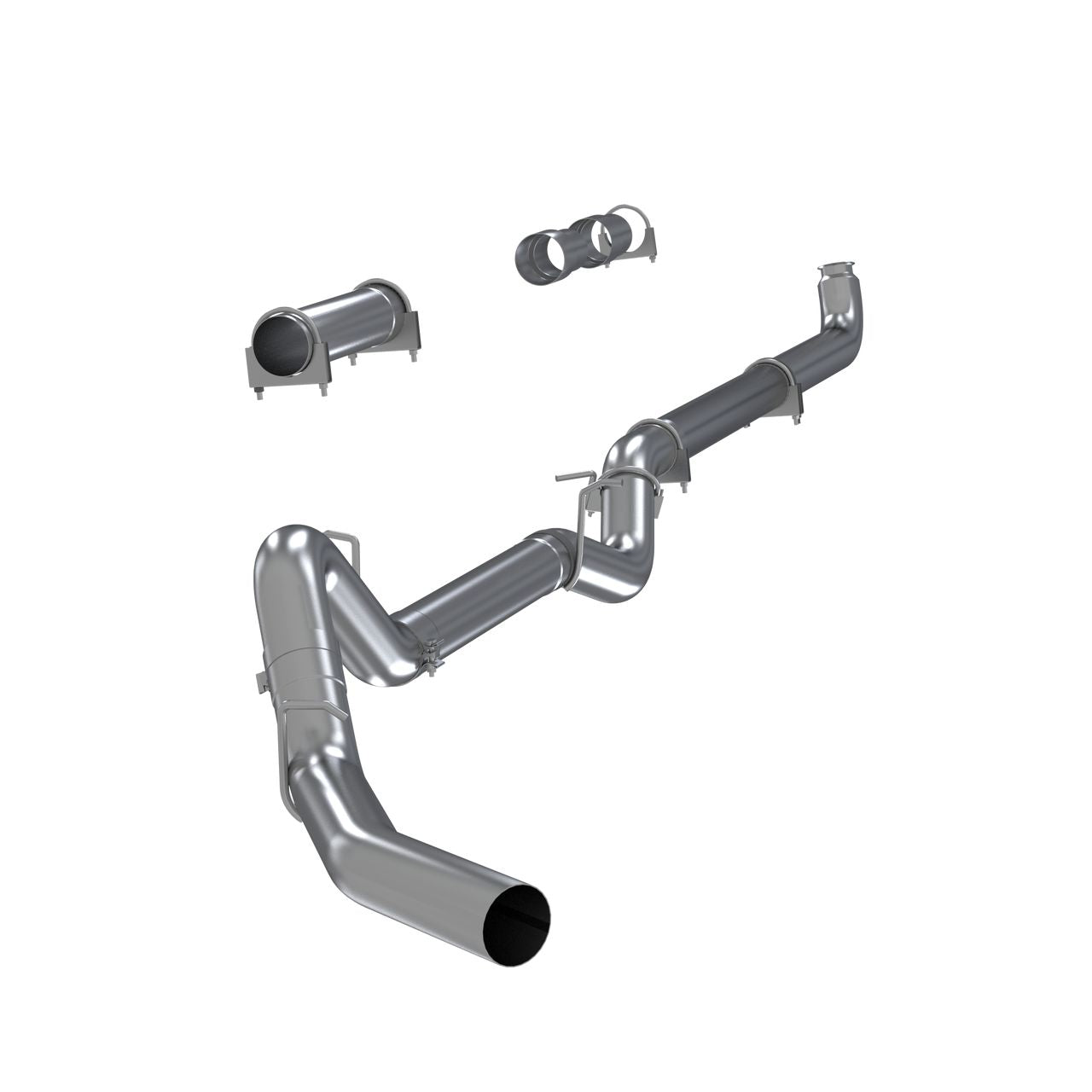 MBRP MBS6004PLM - 4" Down Pipe Back Single Side No Mufler for Chevrolet Silverado 2500 2001-2007