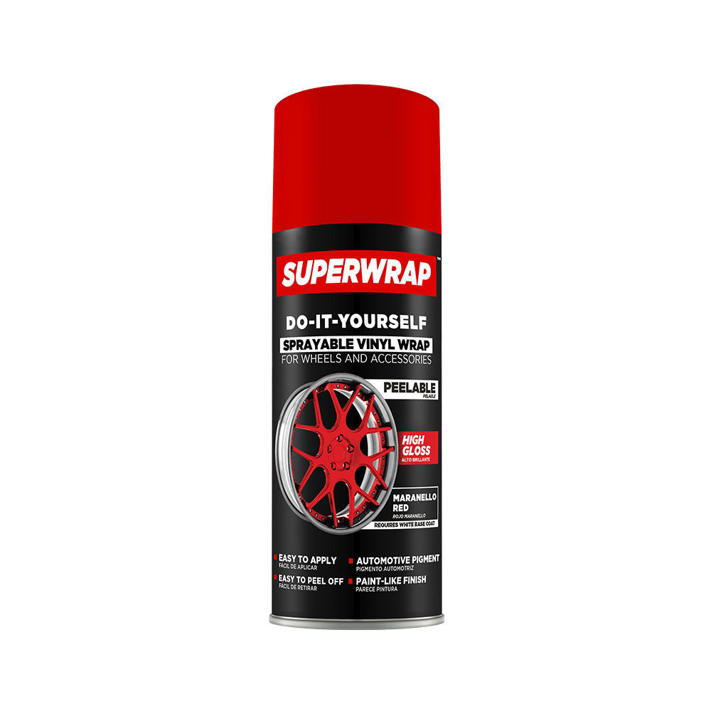 Superwrap SWGS09-CA - Sprayable Vinyl Wrap Solid Series Maranello Red, 313 g