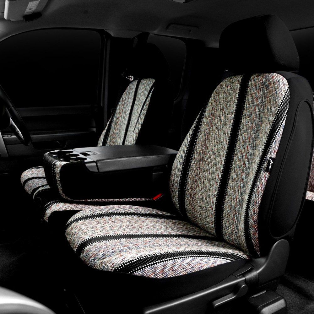 FIA® • TR48-37 BLACK • Wrangler Series Original • “Authentic Saddle Blanket” custom fit truck seat covers • Chevolet Silverado 1500,2500,3500 (40/20/40 Seat) 19-23 / GMC Sierra 1500,2500,3500 (40/20/40 Seat) 20-23
