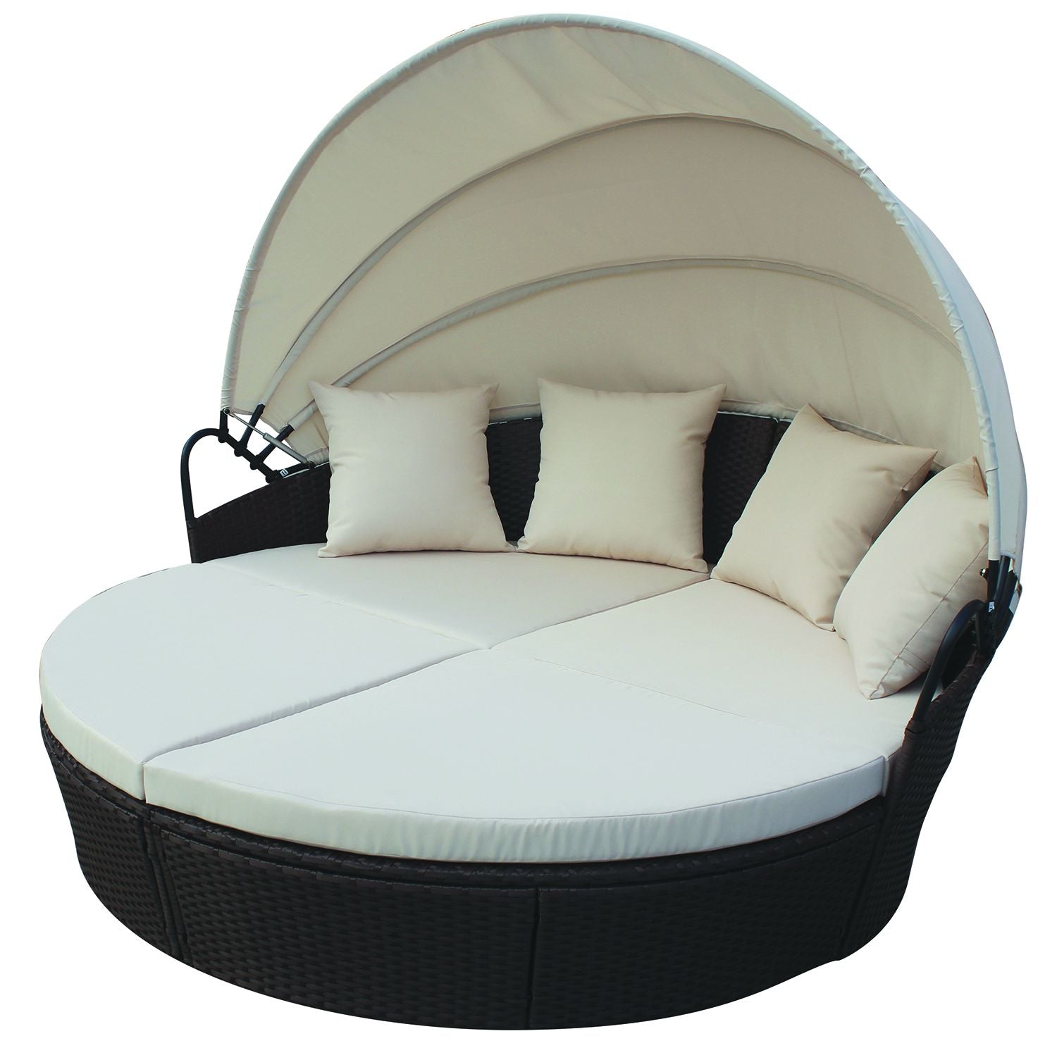 Willion WR-L011NBR - Day Bed With Roof Brown/Beige
