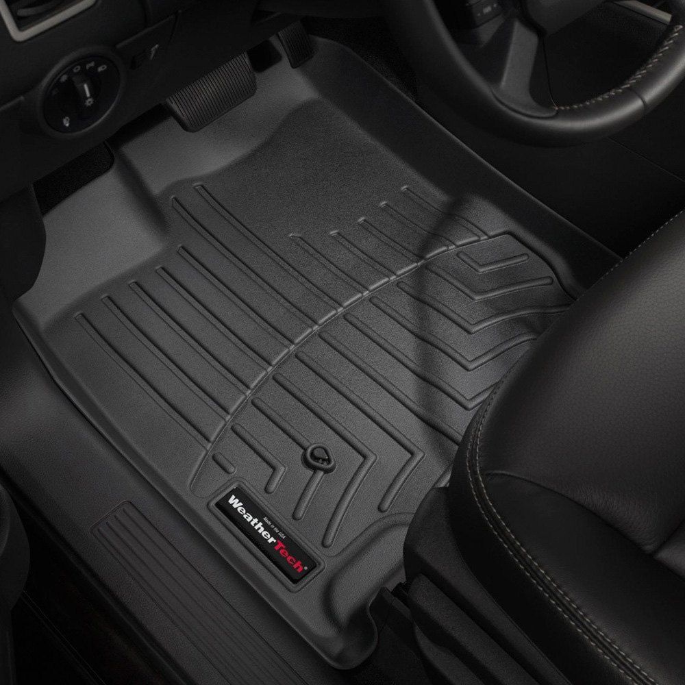 Weathertech® • 441101 • FloorLiner • Molded Floor Liners • Black • First Row • Ford Edge / Lincoln MKX 07-10