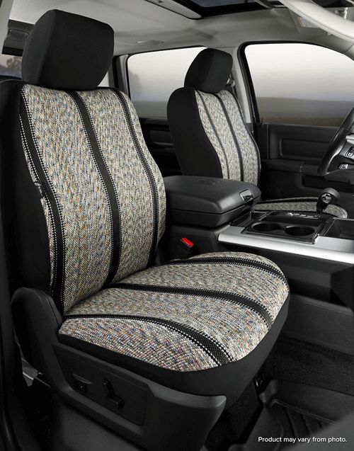 FIA® • TR49-44 BLACK • Wrangler Series Original • “Authentic Saddle Blanket” custom fit truck seat covers