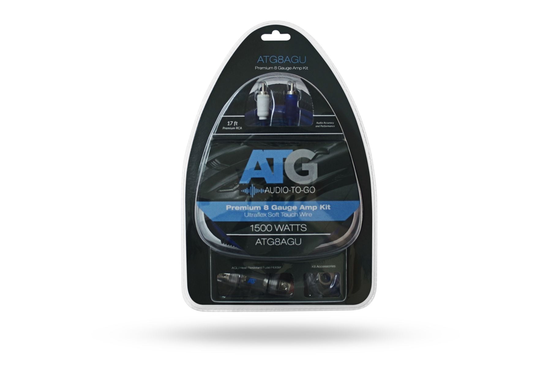 ATG ATG8-AGU - ATG Audio 8 Gauge Soft-Touch Amp Kit w/  AGU Fuseholder
