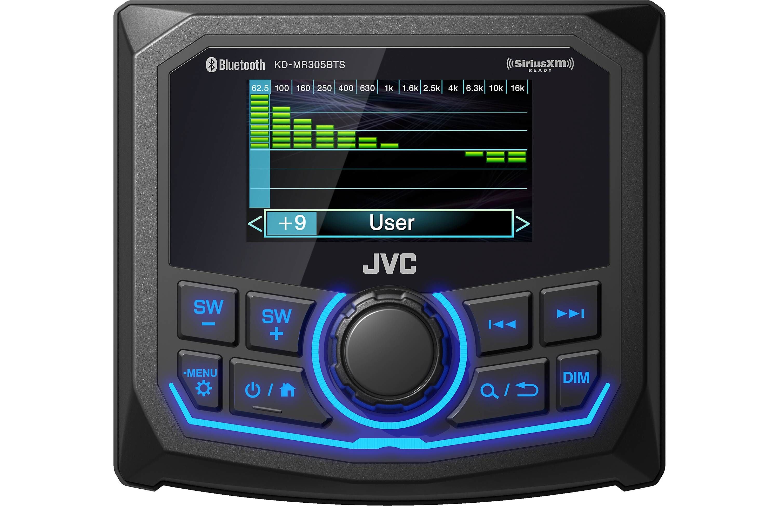 JVC KD-MR305BTS - Marine Digital Media Receiver 2.7" Various Color LCD Display/Bluetooth/CAM Input/Sirius XM/IPX67 (does not play CDs)