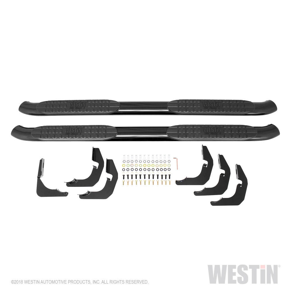Westin 21-23555 - Pro Traxx 4" Oval Nerf Bars for Ram 1500 11-22 Quad Cab