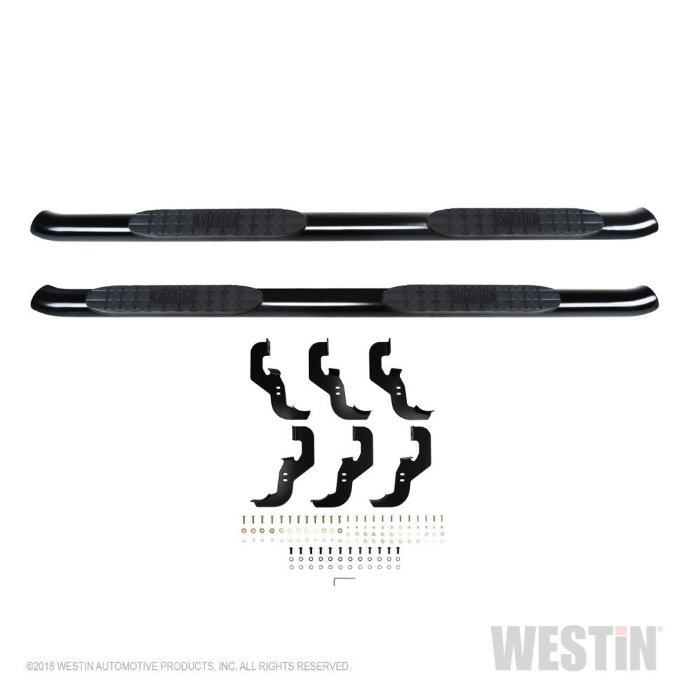 Westin 21-24135 - Pro Traxx 4" Oval Nerf Step Bars for Chevrolet Silverado / GMC Sierra 1500 19-22 2500/3500 20-22 Crew Cab