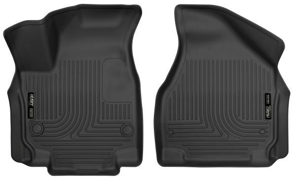 Husky Liners® • 52041 • X-Act Contour • Floor Liners • Black • Front • Chrysler Pacifica 2017-2120