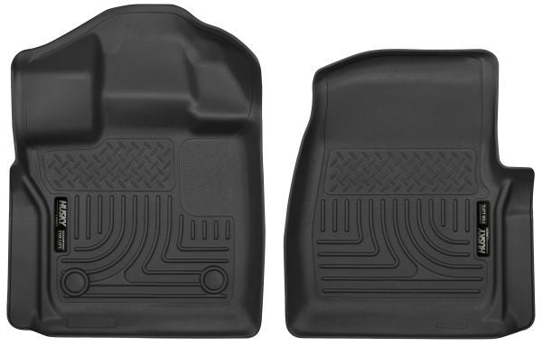 Husky Liners® • 52751 • X-Act Contour • Floor Liners • Black • Front • Ford F-150 2015-2021
