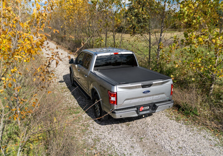 BAK® • 80427 • Revolver X4S • Hard Rolling Tonneau Cover • Toyota Tacoma 6'2" 16-23 with Deck Rail System