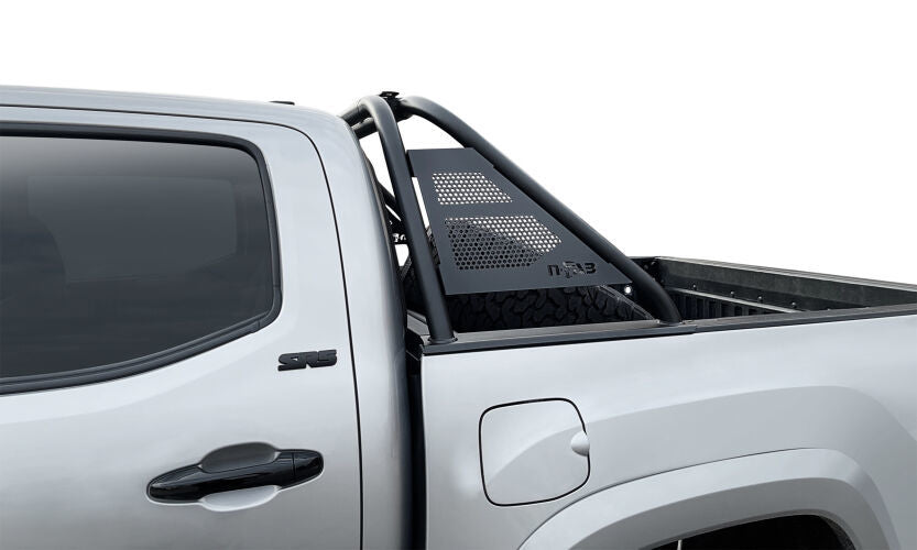 N-Fab J19BR-TX - Arc Sports Bar Textured Black for Jeep Gladiator 20-22 with Roll-N-Lock and Rugged Ridge Armis Retractable Bed Cover Only - Jeep Gladiator 20-23